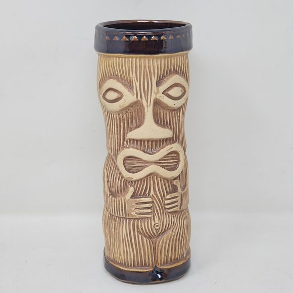 Tiki Mug Bar Cup Vase PMP Paul Marshall Ceramic Hawaiian Classic Art - Picture 1 of 8